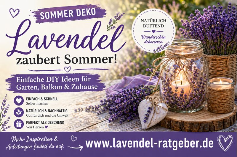 Lavendel Sommer Deko Ideen