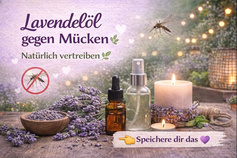 Lavendelöl gegen lästige Mücken - sofortige Wirkung auf natürliche Weise